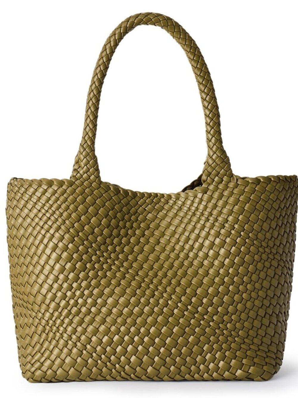 Woven Tote Bag for Women Soft Vegan Leather Large Shoulder Bag
